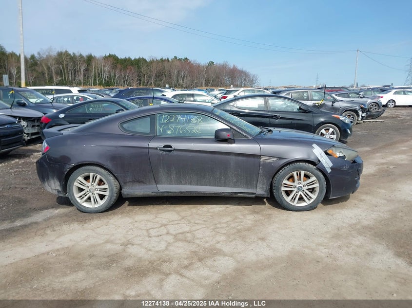 2008 Hyundai Tiburon Gs VIN: KMHHM65D98U287652 Lot: 12274138X