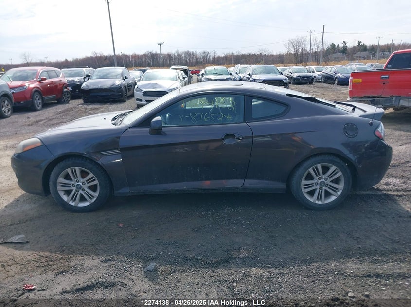 2008 Hyundai Tiburon Gs VIN: KMHHM65D98U287652 Lot: 12274138X