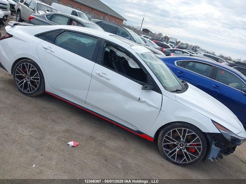 2022 Hyundai Elantra N Manual VIN: KMHLW4AK6NU003452 Lot: 12306367