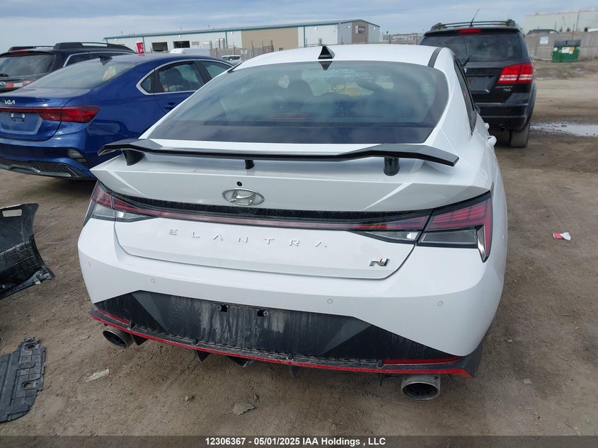 2022 Hyundai Elantra N Manual VIN: KMHLW4AK6NU003452 Lot: 12306367