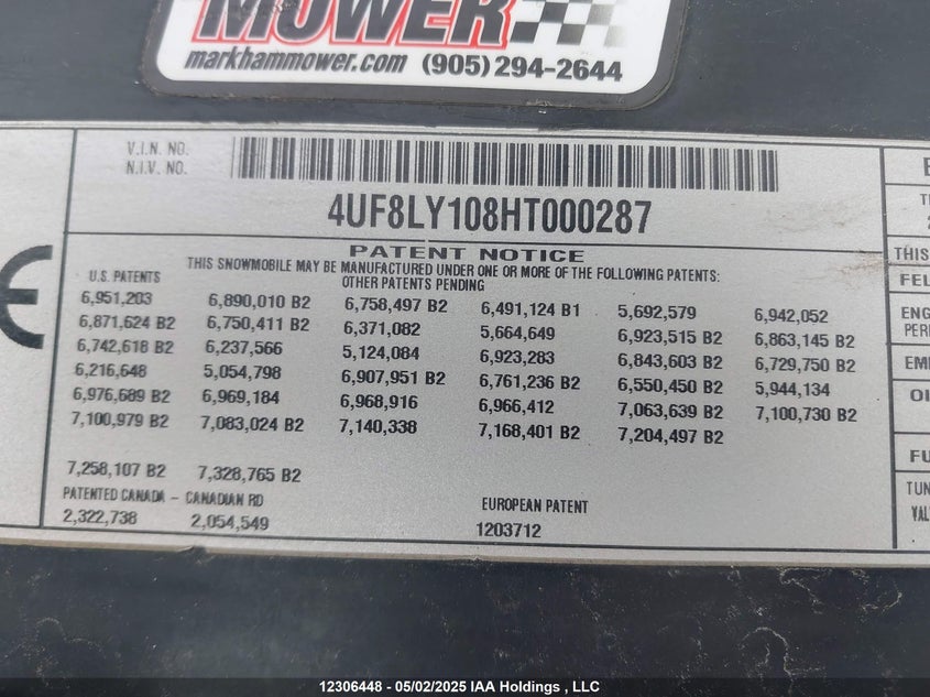 4UF8LY108HT000287 2017 YAMAHA  photo no. 14