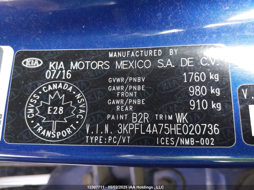 3KPFL4A75HE020736 2017 KIA FORTE photo no. 19