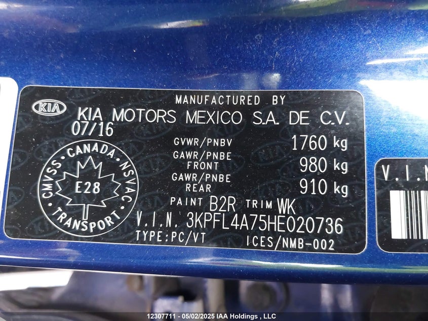 3KPFL4A75HE020736 2017 KIA FORTE photo no. 9