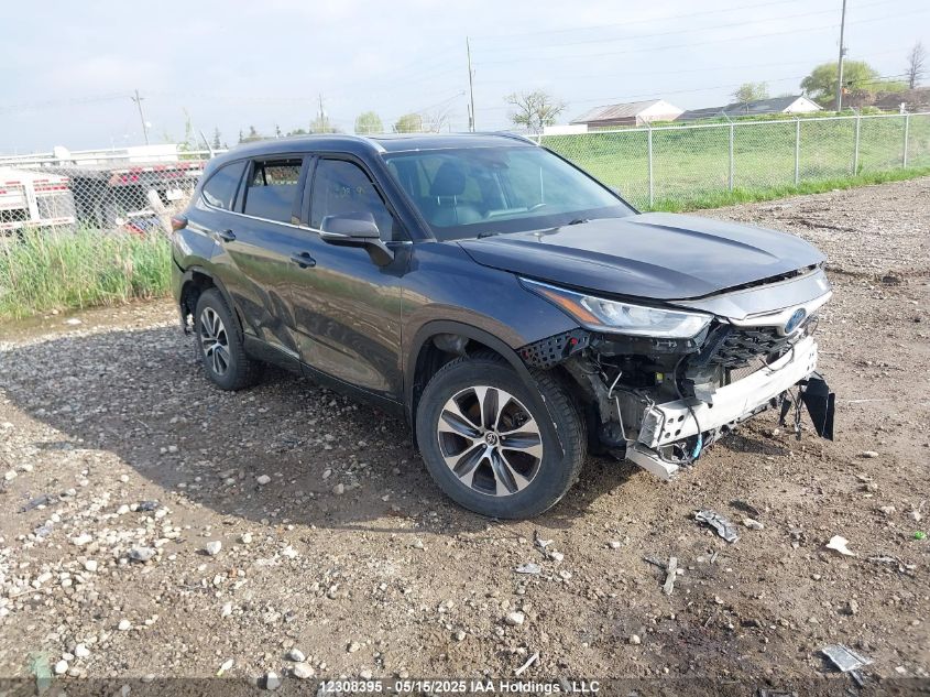 2022 TOYOTA HIGHLANDER HYBRID XLE | 5TDGBRCH1NS078595