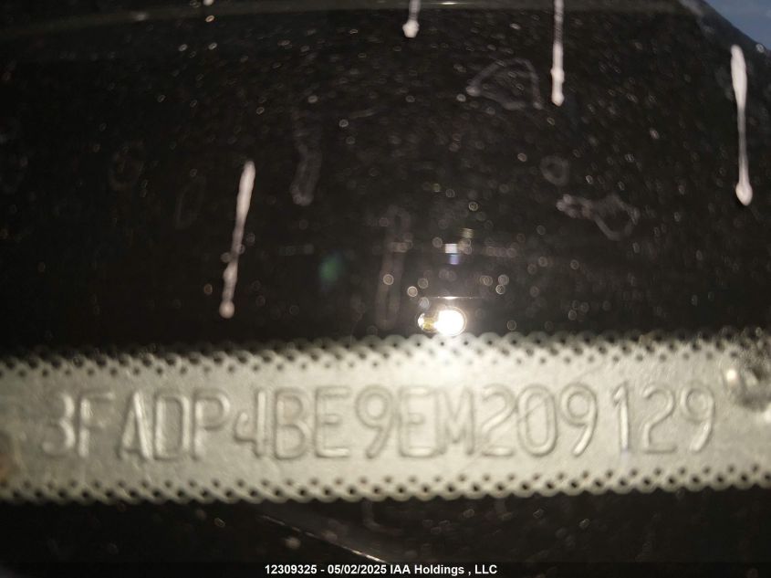 2014 Ford Fiesta Se VIN: 3FADP4BE9EM209129 Lot: 12309325