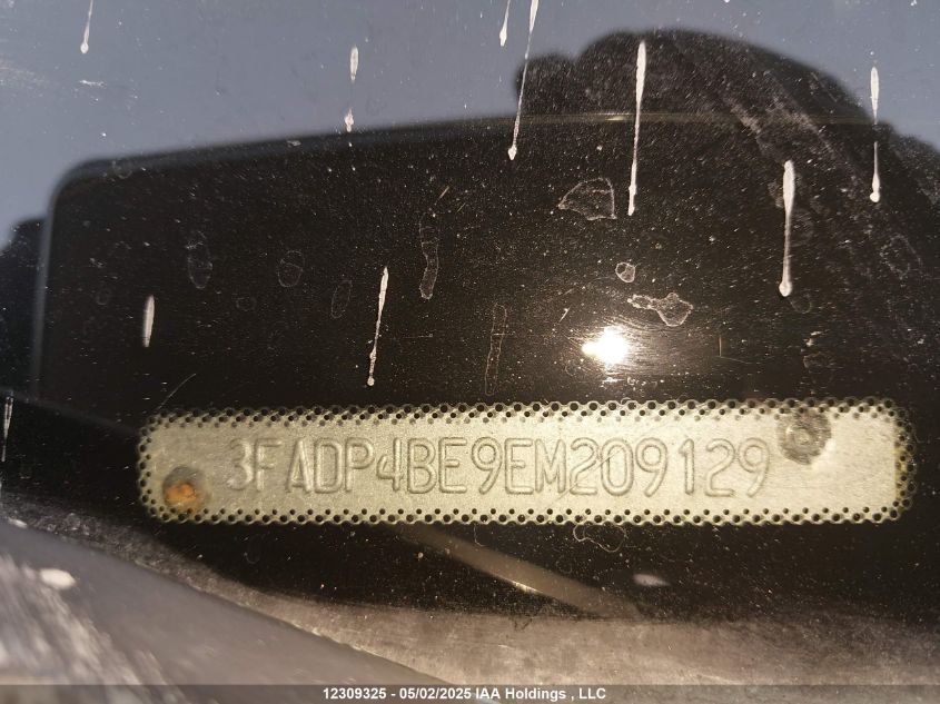 2014 Ford Fiesta Se VIN: 3FADP4BE9EM209129 Lot: 12309325