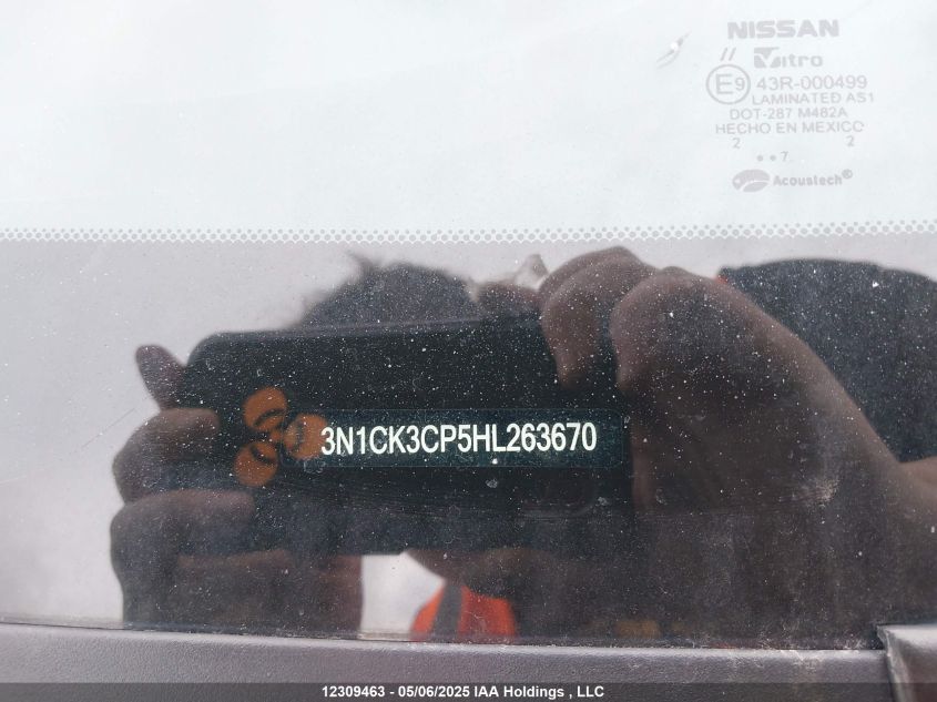 2017 Nissan Micra VIN: 3N1CK3CP5HL263670 Lot: 12309463