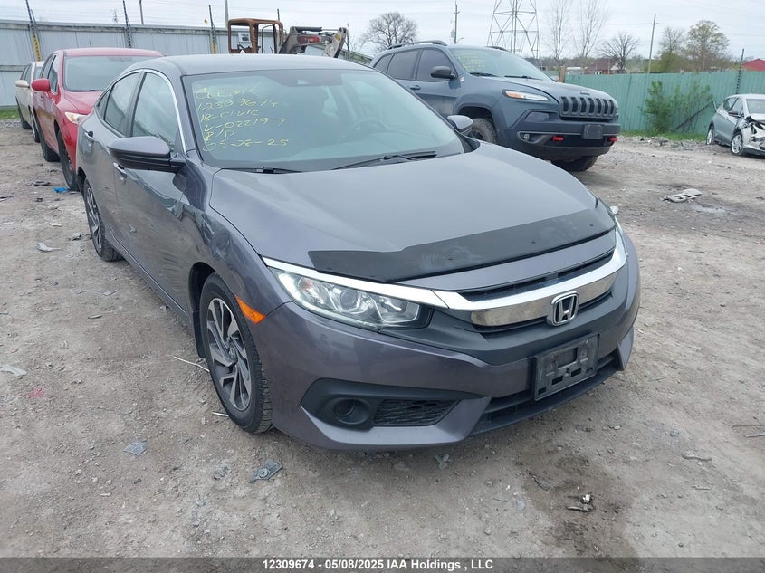2HGFC2F60JH022197 2018 Honda Civic Lx auction photo 1