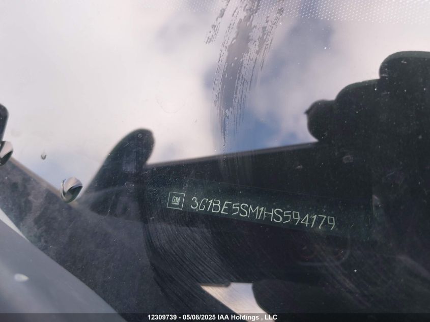 2017 Chevrolet Cruze VIN: 3G1BE5SM1HS594179 Lot: 12309739