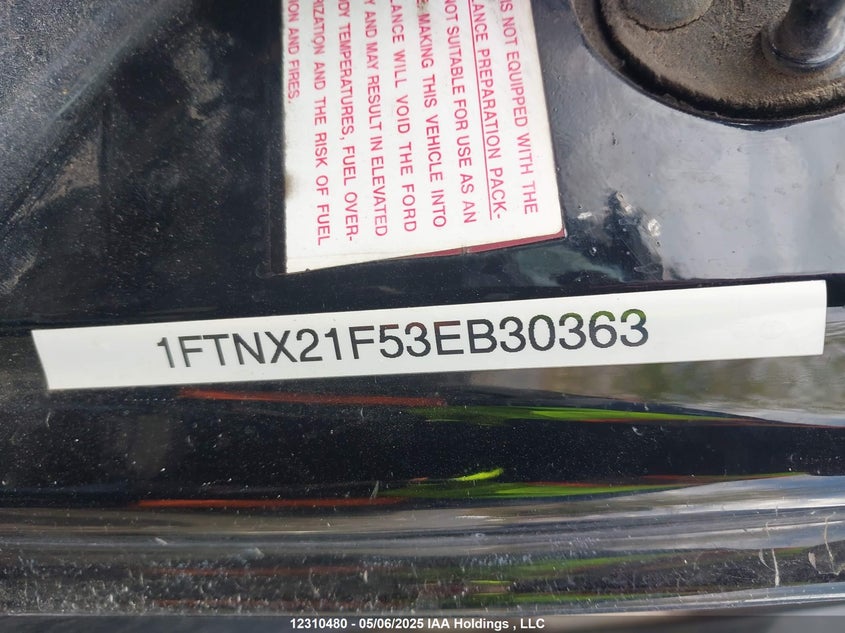 1FTNX21F53EB30363 2003 FORD F250 photo no. 9