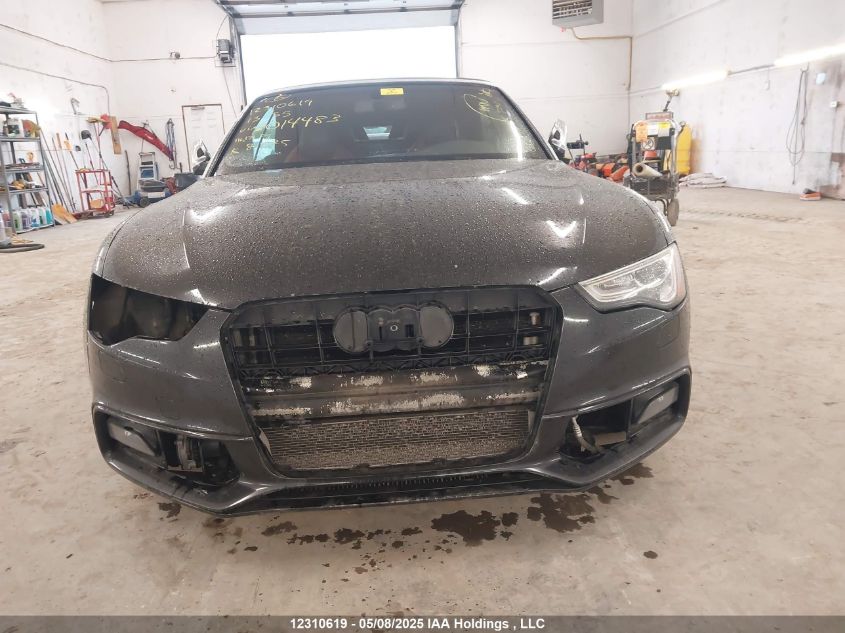 2013 Audi S5 Premium VIN: WAULGBFH5DN014483 Lot: 12310619