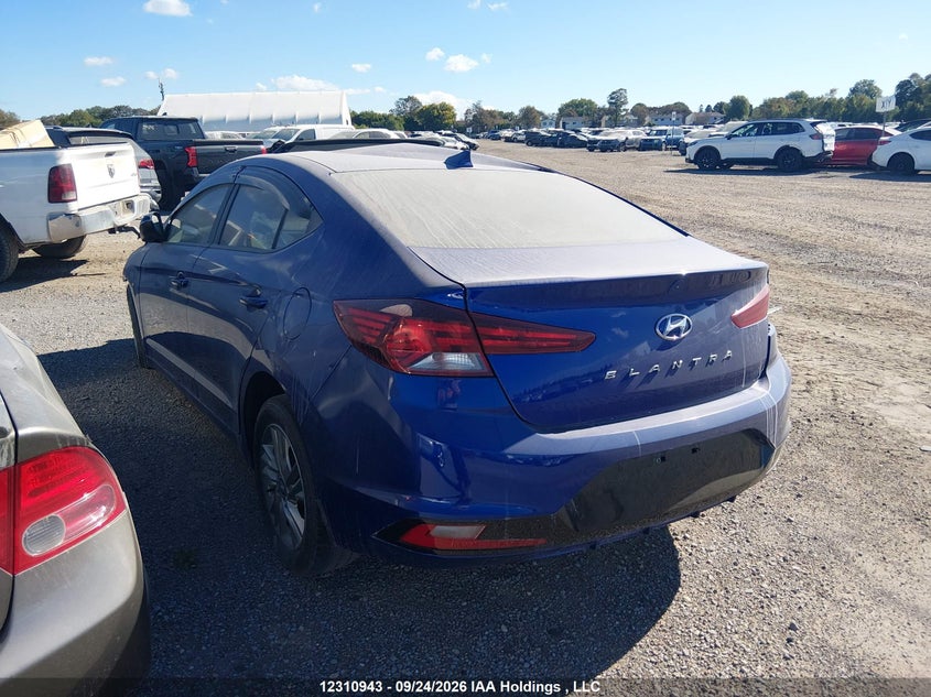 Vin: kmhd84lf6lu898744, lot: 2681873, hyundai elantra sel/value/limited 20203