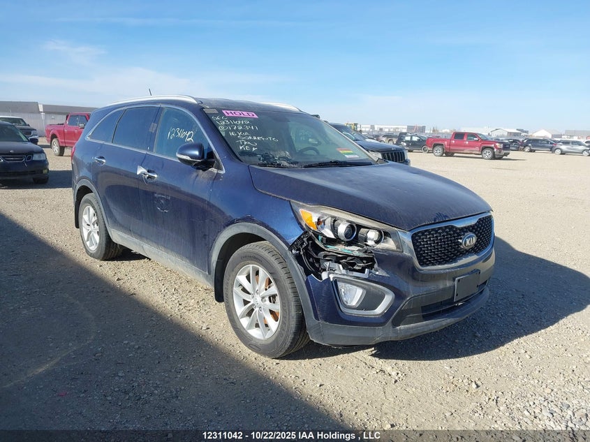 2016 Kia Sorento Lx/L blue null null 5XYPG4A38GG172341 photo #1