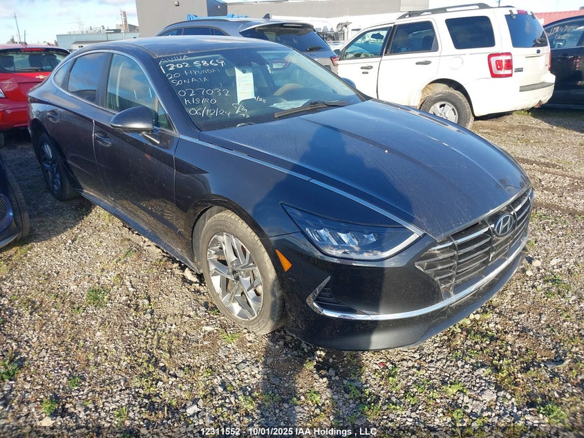 2020 Hyundai Sonata Preferred grey sedan null 5NPEG4JA4LH027032 photo #1