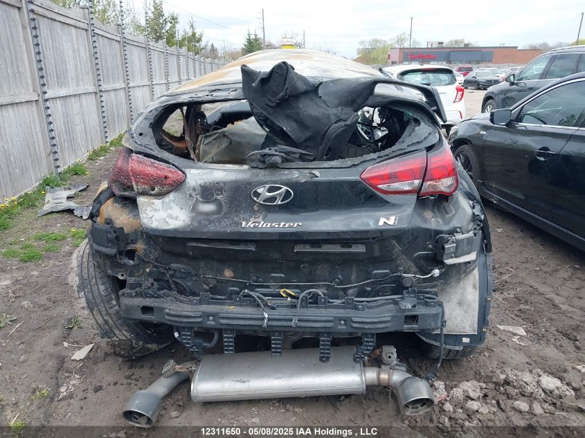 2021 Hyundai Veloster N Manual VIN: KMHT36AHXMU010542 Lot: 12311650