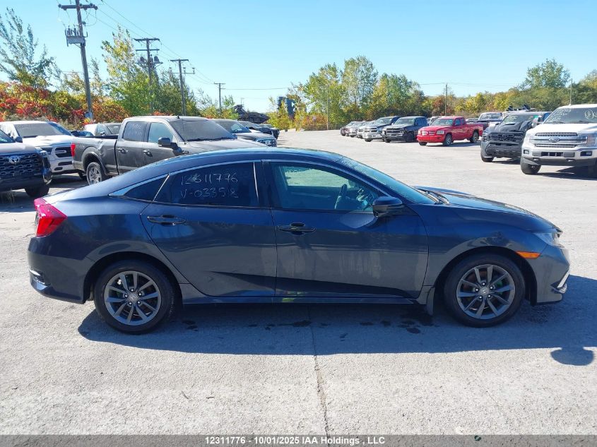 2020 Honda Civic Ex VIN: 2HGFC2F70LH033518 Lot: 12311776