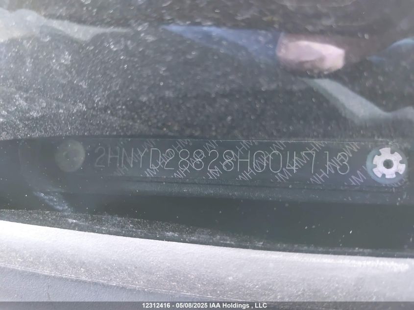 2008 Acura Mdx Sport VIN: 2HNYD28828H004713 Lot: 12312416