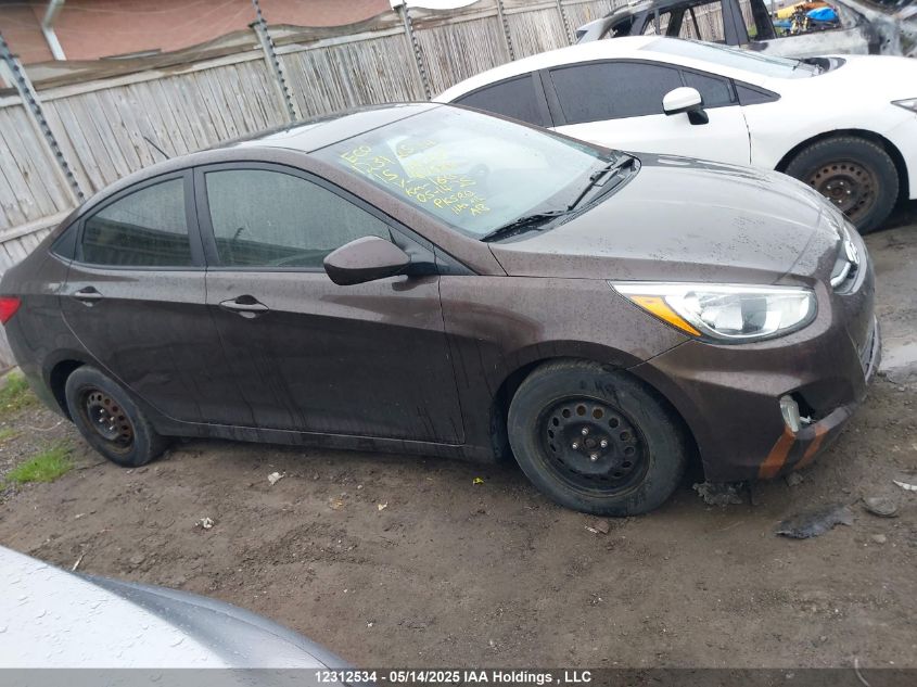 2015 Hyundai Accent Se VIN: KMHCT4AE0FU810585 Lot: 12312534