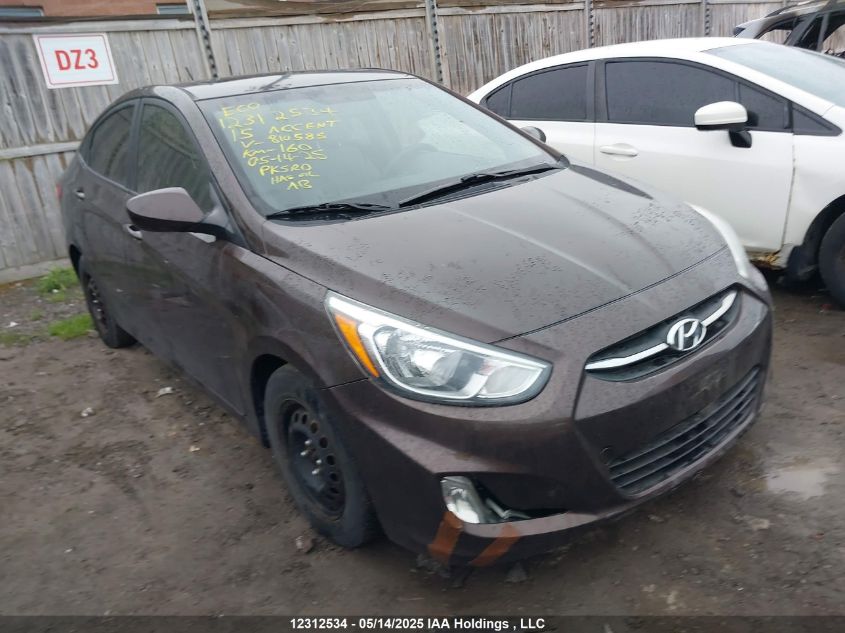 2015 Hyundai Accent Se VIN: KMHCT4AE0FU810585 Lot: 12312534