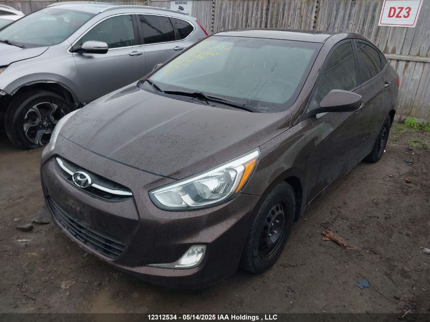 2015 Hyundai Accent Se VIN: KMHCT4AE0FU810585 Lot: 12312534