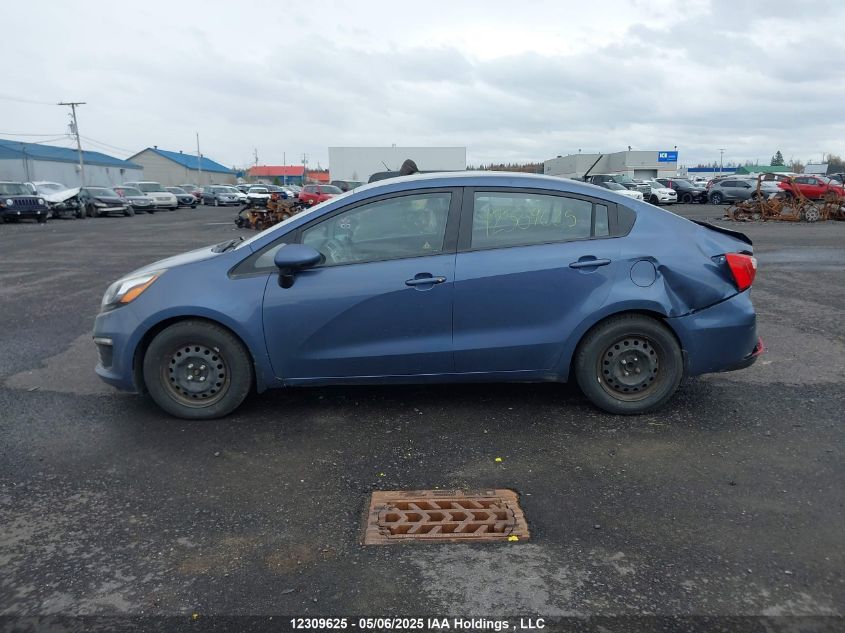2016 Kia Rio Ex/Ex+ W/Sunroof/Lx/Lx+/Lx+ Eco/Sx VIN: KNADM4A30G6622611 Lot: 12309625X