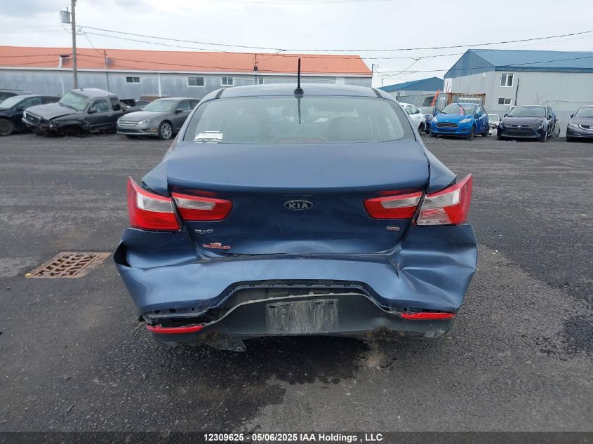 2016 Kia Rio Ex/Ex+ W/Sunroof/Lx/Lx+/Lx+ Eco/Sx VIN: KNADM4A30G6622611 Lot: 12309625X