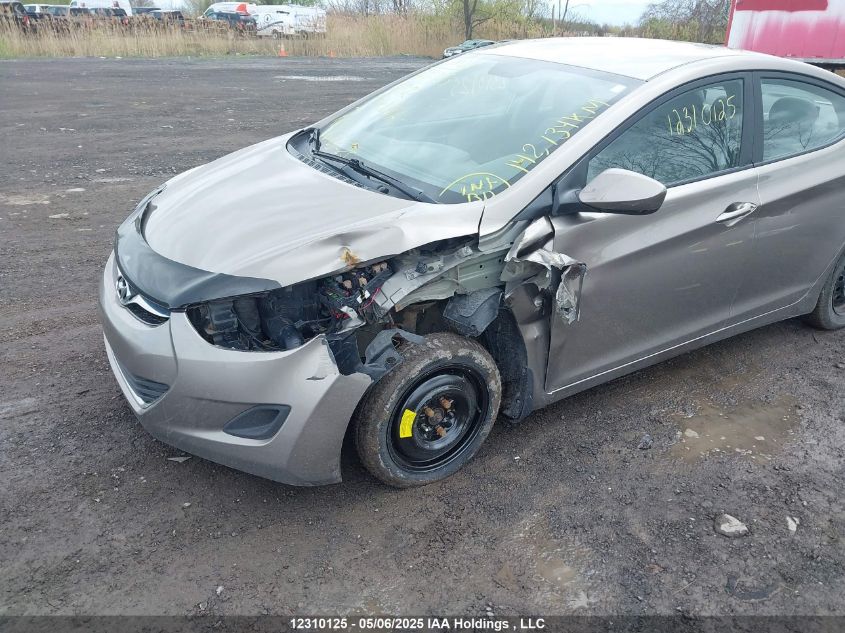 2013 Hyundai Elantra L VIN: 5NPDH4AE1DH198172 Lot: 12310125X