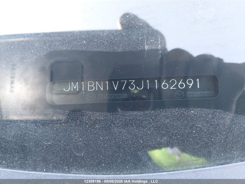 2018 Mazda Mazda3 50Th Anniversary Edition/Gs/Se VIN: JM1BN1V73J1162691 Lot: 12309196X