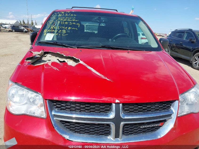 2013 Dodge Grand Caravan Se/Sxt VIN: 2C4RDGBG7DR789399 Lot: 12313160