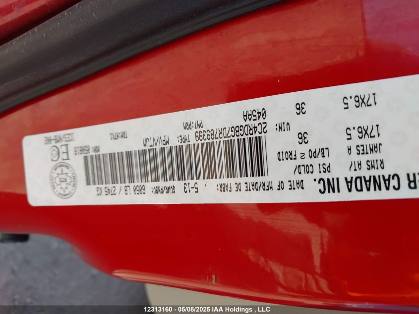 2013 Dodge Grand Caravan Se/Sxt VIN: 2C4RDGBG7DR789399 Lot: 12313160