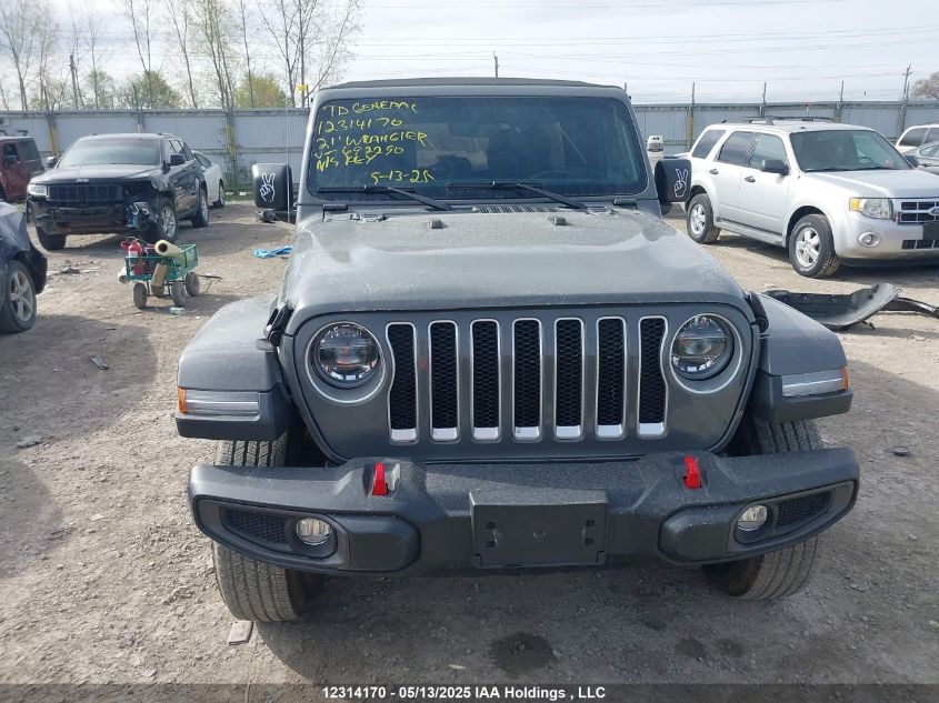 2021 Jeep Wrangler Unlimited Sahara VIN: 1C4HJXEN7MW692290 Lot: 12314170