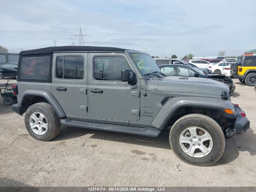 2021 Jeep Wrangler Unlimited Sahara VIN: 1C4HJXEN7MW692290 Lot: 12314170