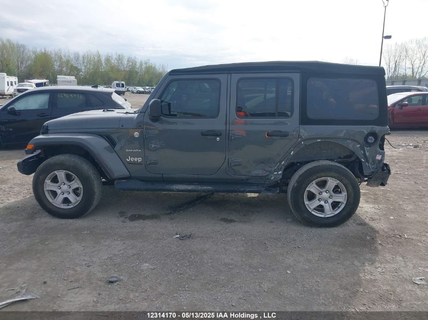 2021 Jeep Wrangler Unlimited Sahara VIN: 1C4HJXEN7MW692290 Lot: 12314170