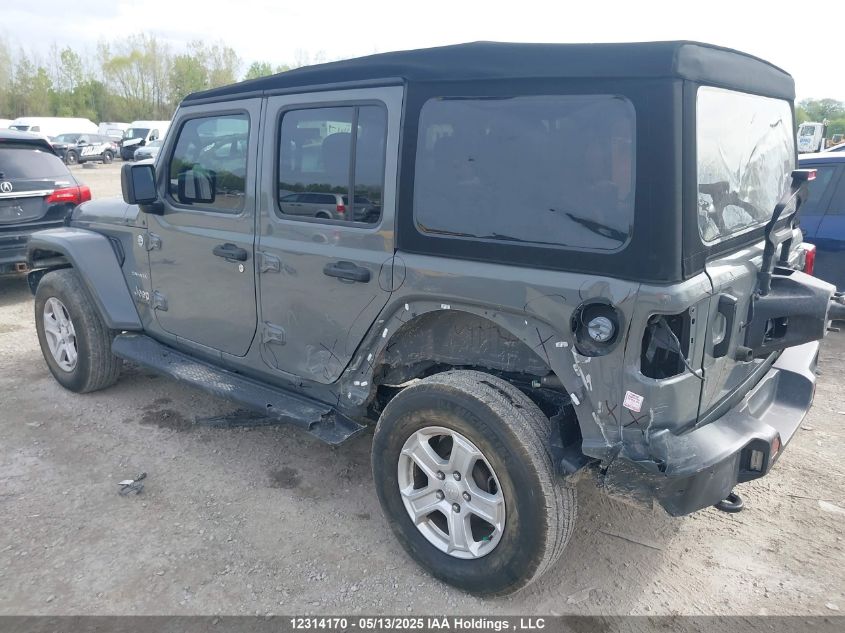 2021 Jeep Wrangler Unlimited Sahara VIN: 1C4HJXEN7MW692290 Lot: 12314170