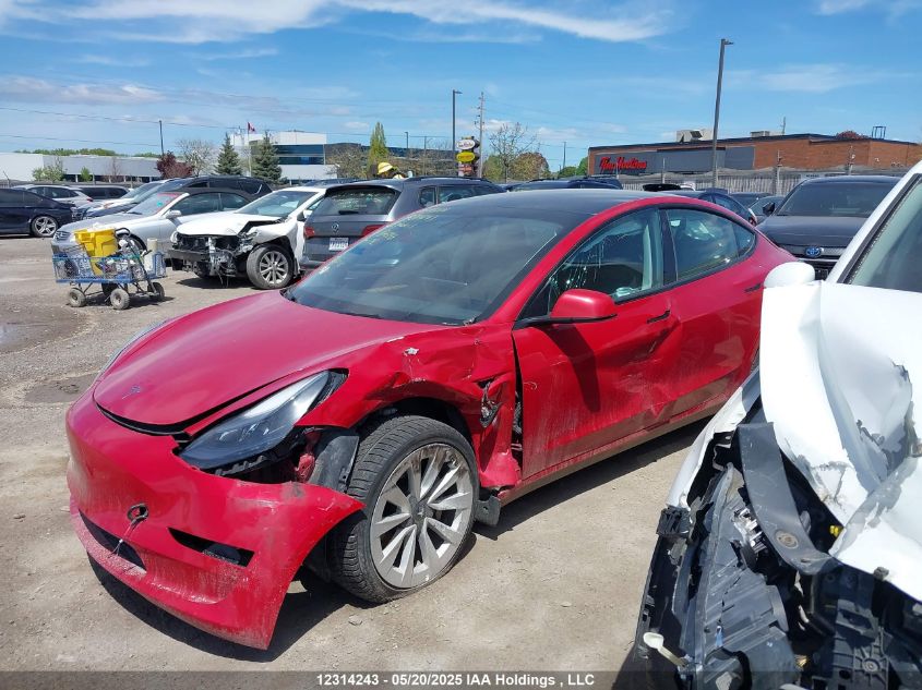 2023 Tesla Model 3 VIN: LRW3E1EB6PC876348 Lot: 12314243