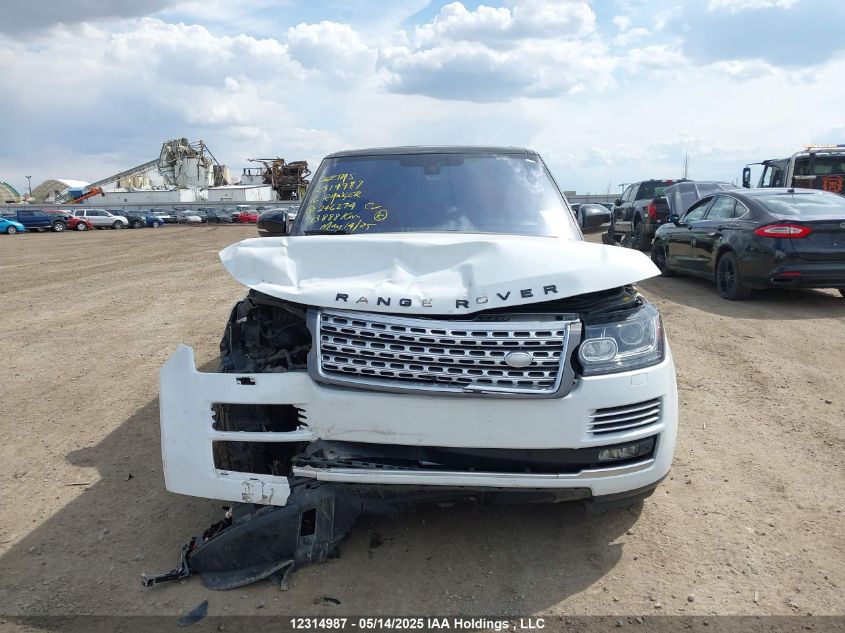 2016 Land Rover Range Rover Autobiography VIN: SALGV3EFXGA246274 Lot: 12314987