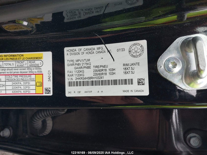 2HKRS4H58RH103241 2024 HONDA CR-V photo no. 17