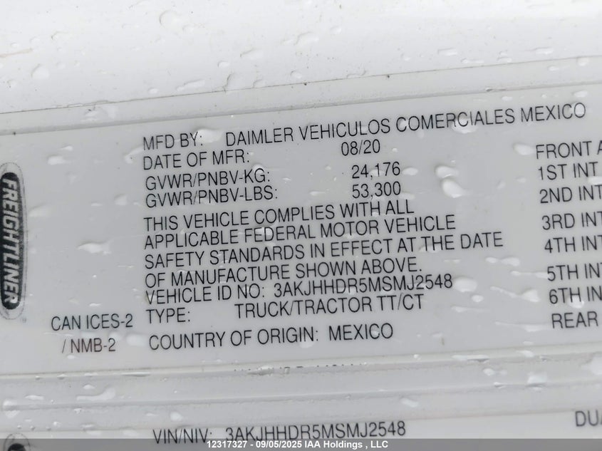 3AKJHHDR5MSMJ2548 2021   photo no. 19