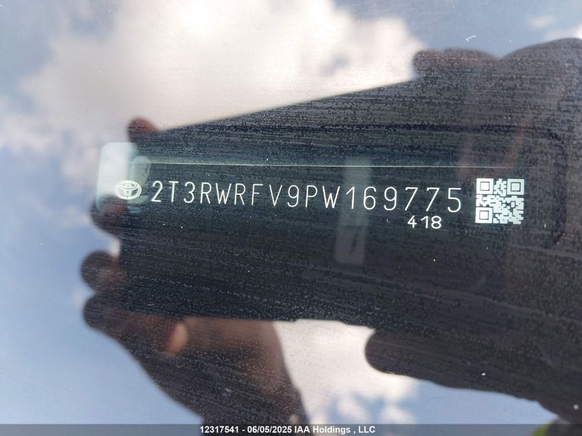 2023 Toyota Rav4 Xle/Woodland Edition VIN: 2T3RWRFV9PW169775 Lot: 12317541