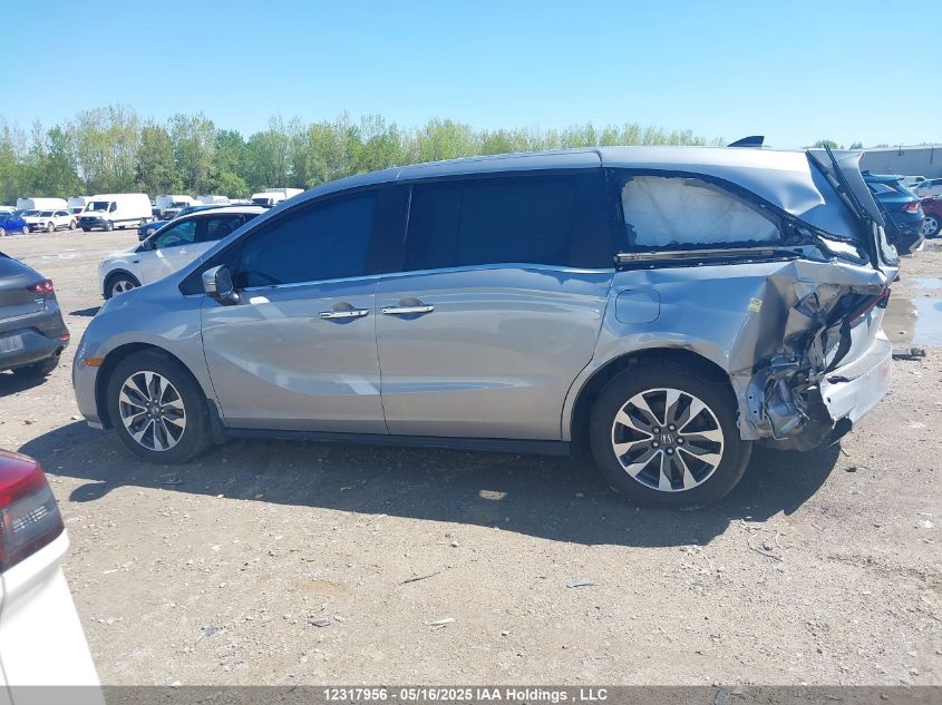 2022 Honda Odyssey Exl VIN: 5FNRL6H61NB501028 Lot: 12317956