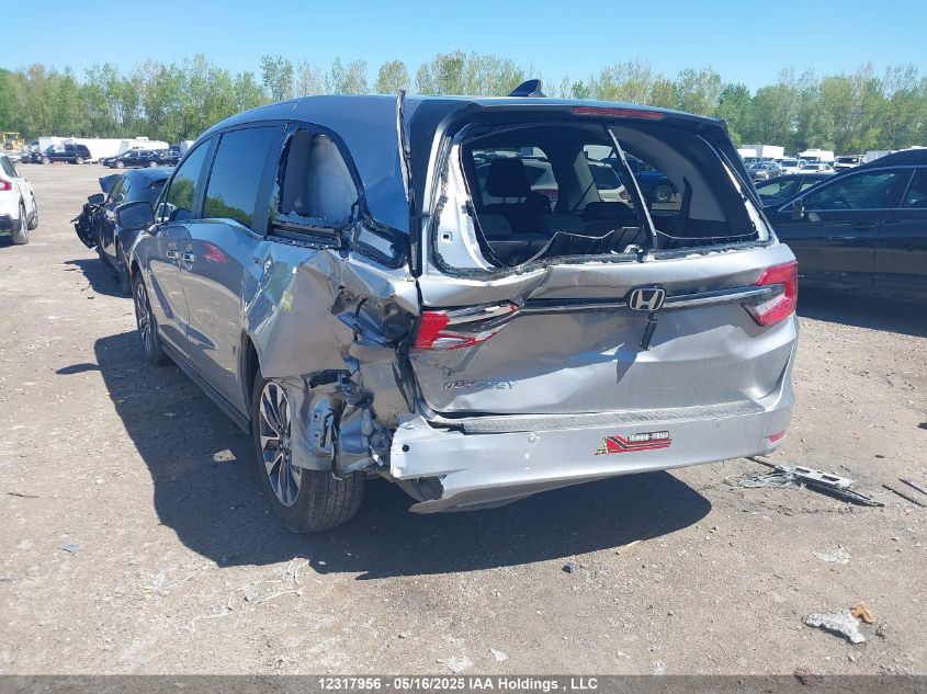 2022 Honda Odyssey Exl VIN: 5FNRL6H61NB501028 Lot: 12317956