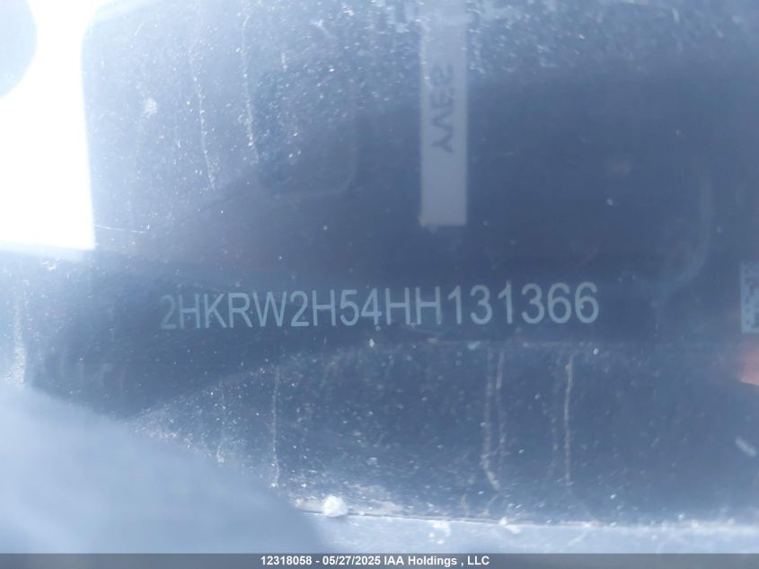 2017 Honda Cr-V Ex VIN: 2HKRW2H54HH131366 Lot: 12318058