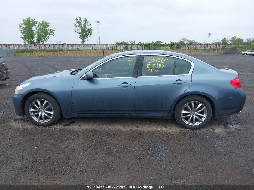 2007 Infiniti G35X VIN: JNKBV61F47M818137 Lot: 12318437