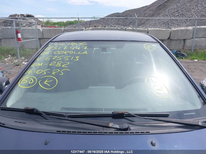 2006 Toyota Corolla Ce/Le/Sport VIN: 2T1BR32E56C675513 Lot: 12317447X