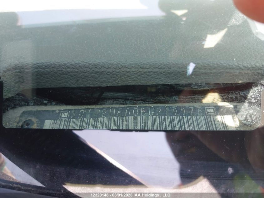 2011 GMC Sierra 1500 VIN: 3GTP2UEA0BG219976 Lot: 12320148