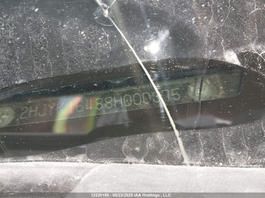 2008 Honda Ridgeline Lx VIN: 2HJYK16488H000375 Lot: 12320195