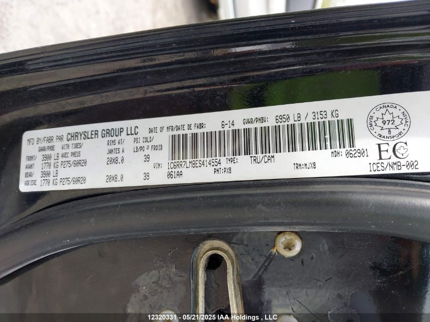 2015 Ram 1500 VIN: 1C6RR7LM8ES414554 Lot: 12320331