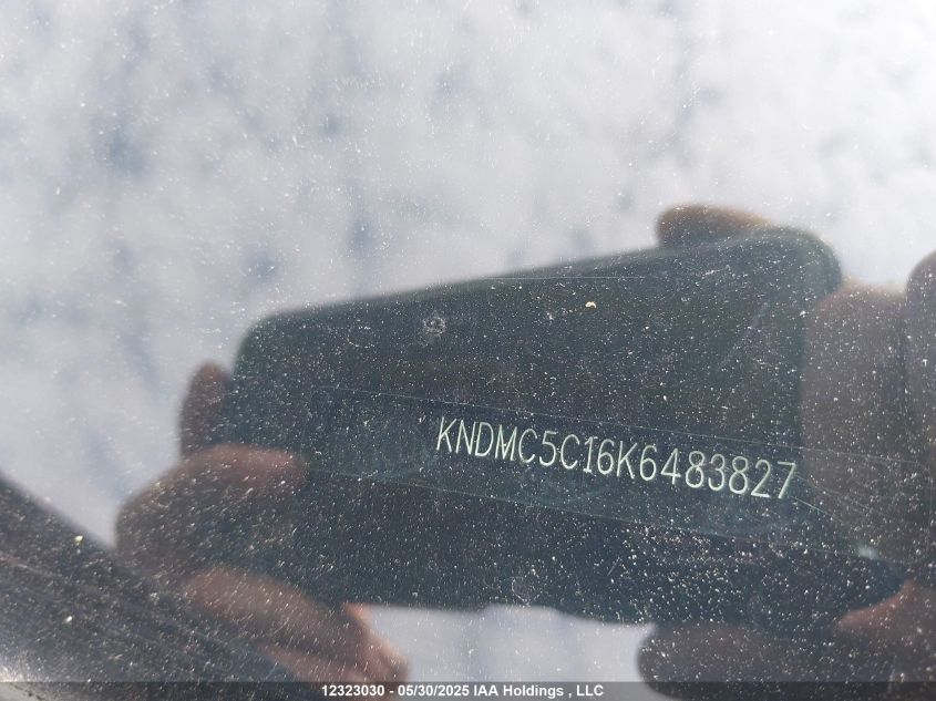 2019 Kia Sedona Ex/Sx VIN: KNDMC5C16K6483827 Lot: 12323030