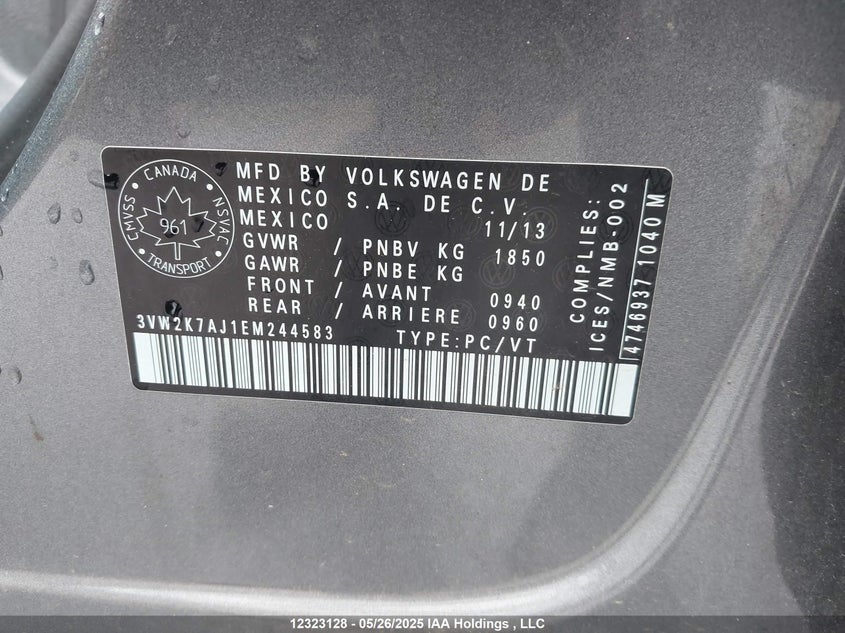 3VW2K7AJ1EM244583 2014 VOLKSWAGEN JETTA photo no. 18