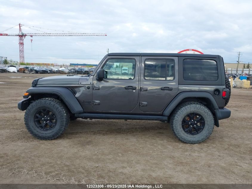 2021 Jeep Wrangler Unlimited Willys VIN: 1C4HJXDN1MW503747 Lot: 12323308
